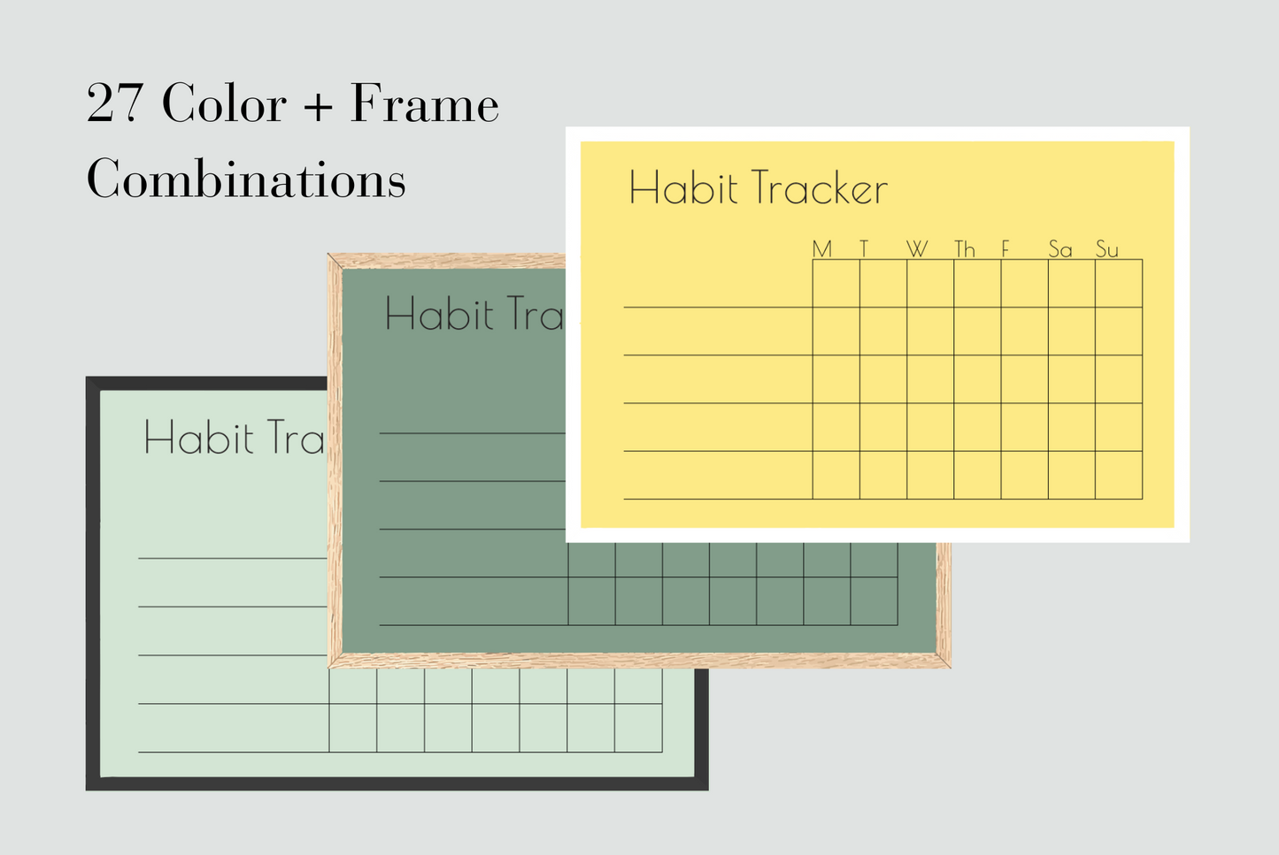 Weekly Habit Tracker (Squares)