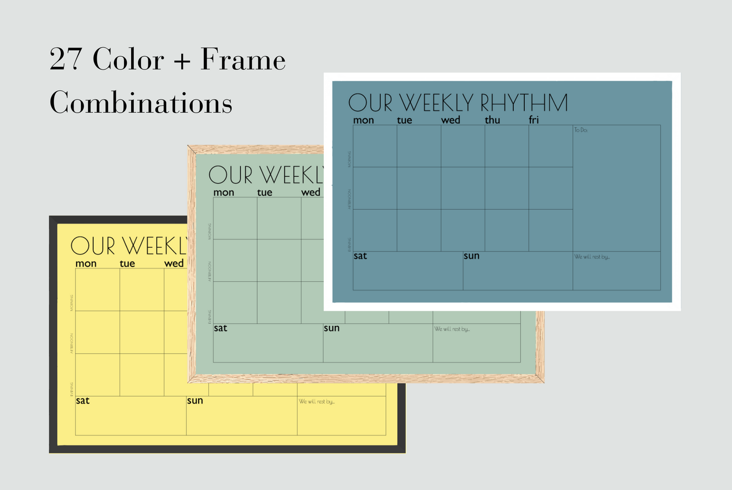 Weekly Rhythm Planner