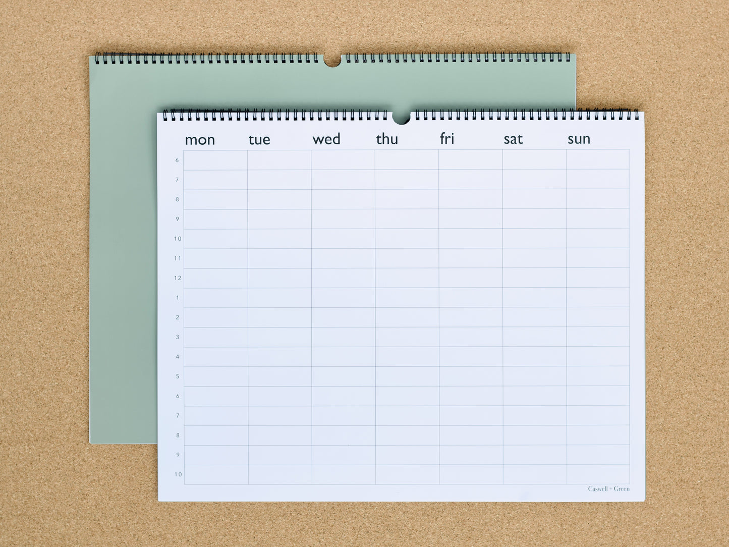 Large Hourly Weekly Paper Planner | 6AM–10PM Schedule | 20x16 Wall or Desk Format | 26 Premium Tear-Off Sheets