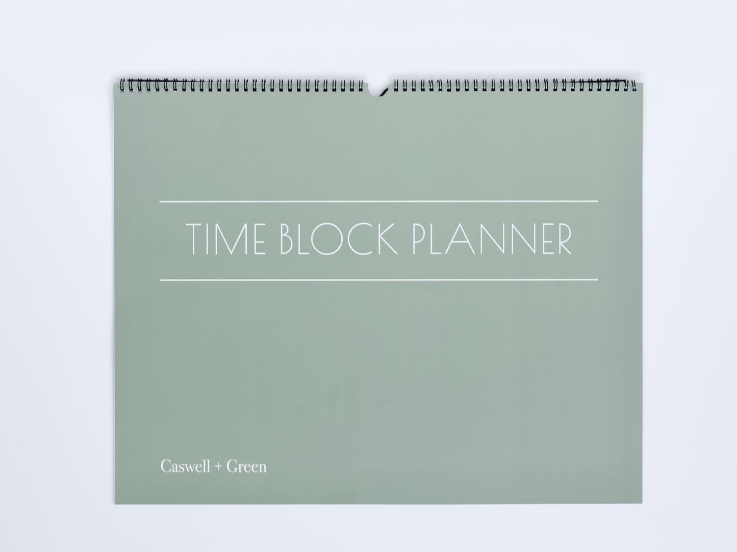 Time Block Weekly Paper Planner | Morning, Afternoon, Evening Layout | 20x16 Desk or Wall Format | 26 Pages | Monday Start