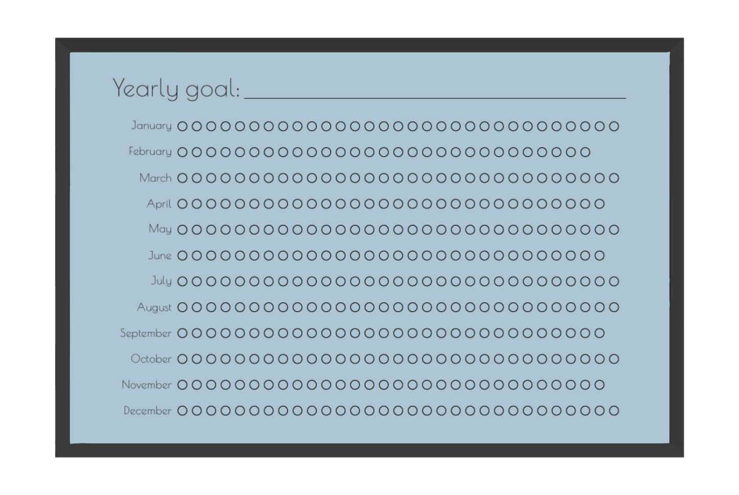 Yearly Habit Tracker
