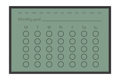 Monthly Habit Tracker (Circles)