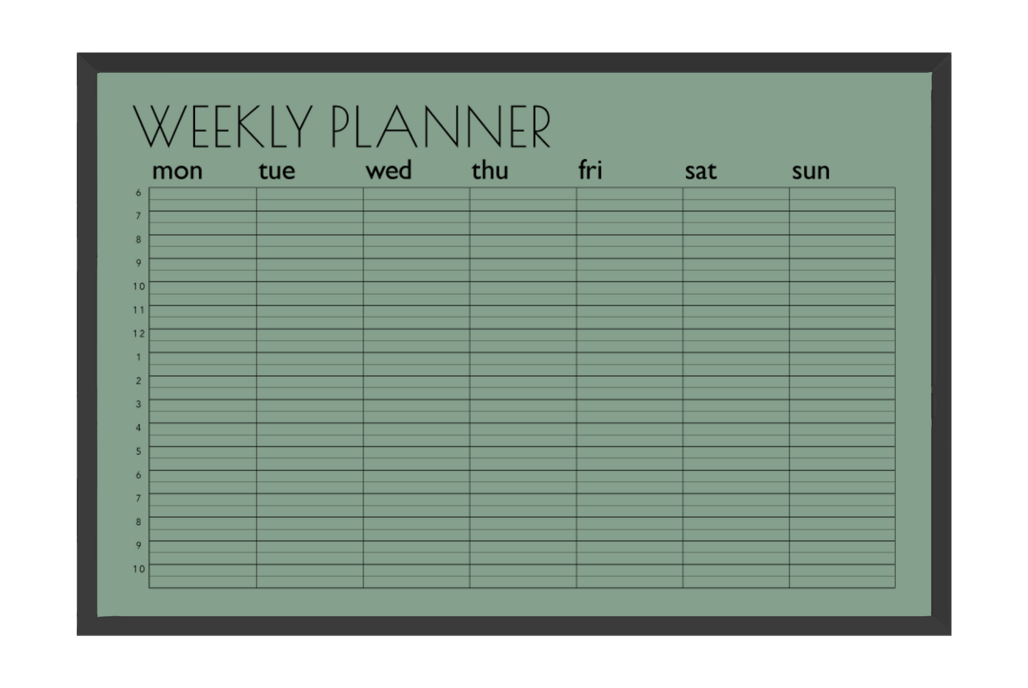 Half-Hourly Planner