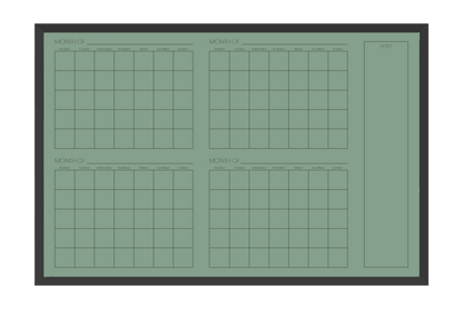4 Month Calendar