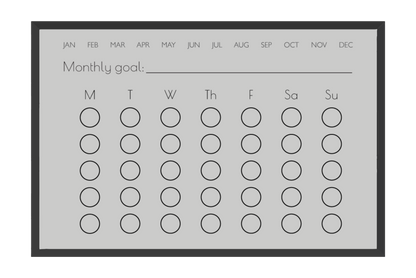 Monthly Habit Tracker (Circles)