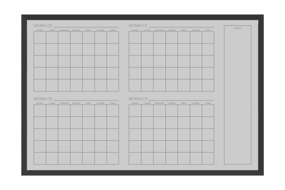 4 Month Calendar