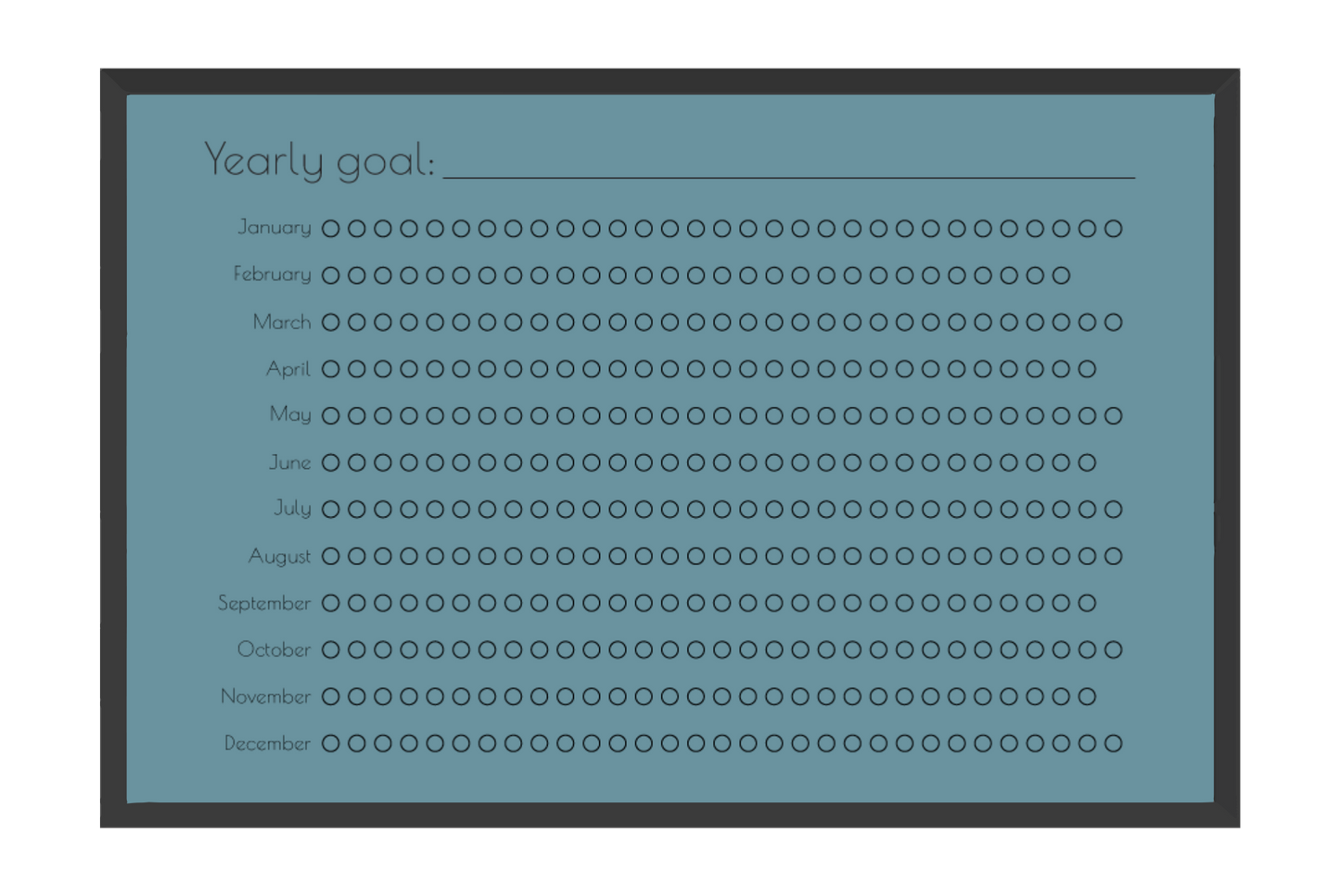 Yearly Habit Tracker
