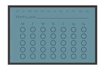 Monthly Habit Tracker (Circles)