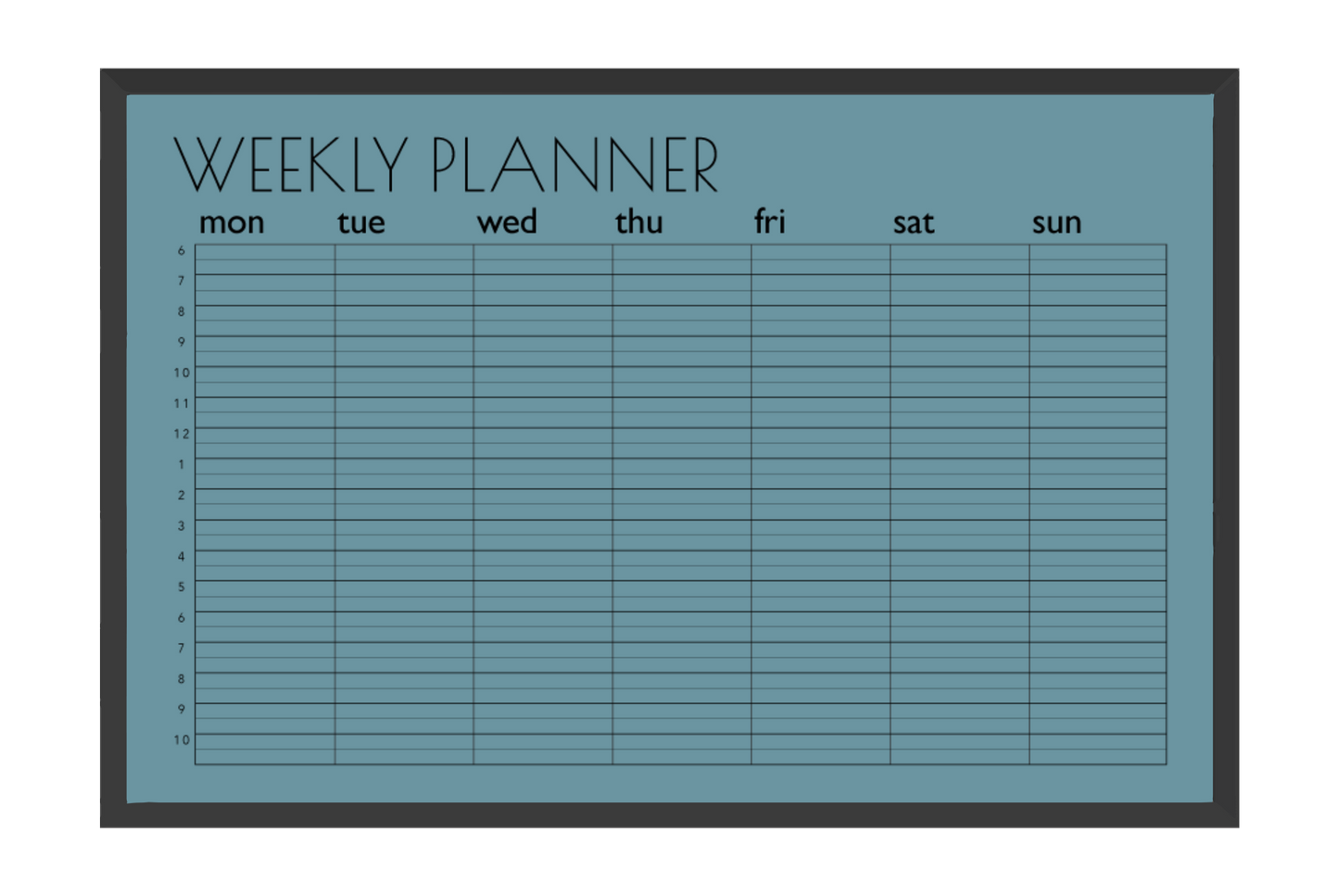 Half-Hourly Planner