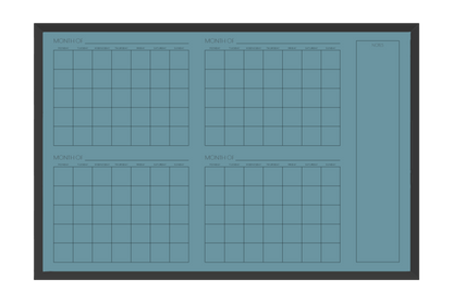 4 Month Calendar