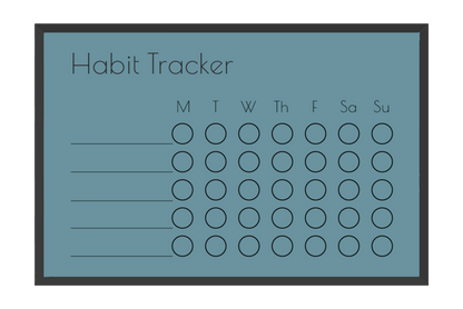 Weekly Habit Tracker (Circles)