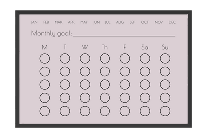 Monthly Habit Tracker (Circles)