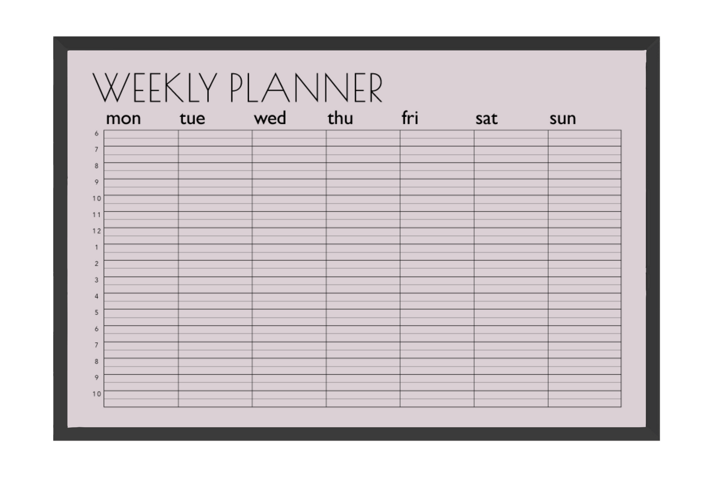 Half-Hourly Planner