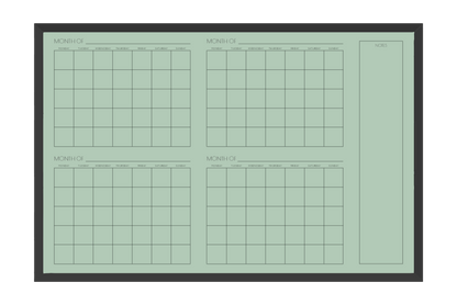 4 Month Calendar