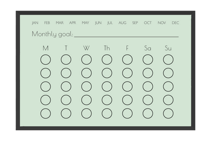 Monthly Habit Tracker (Circles)