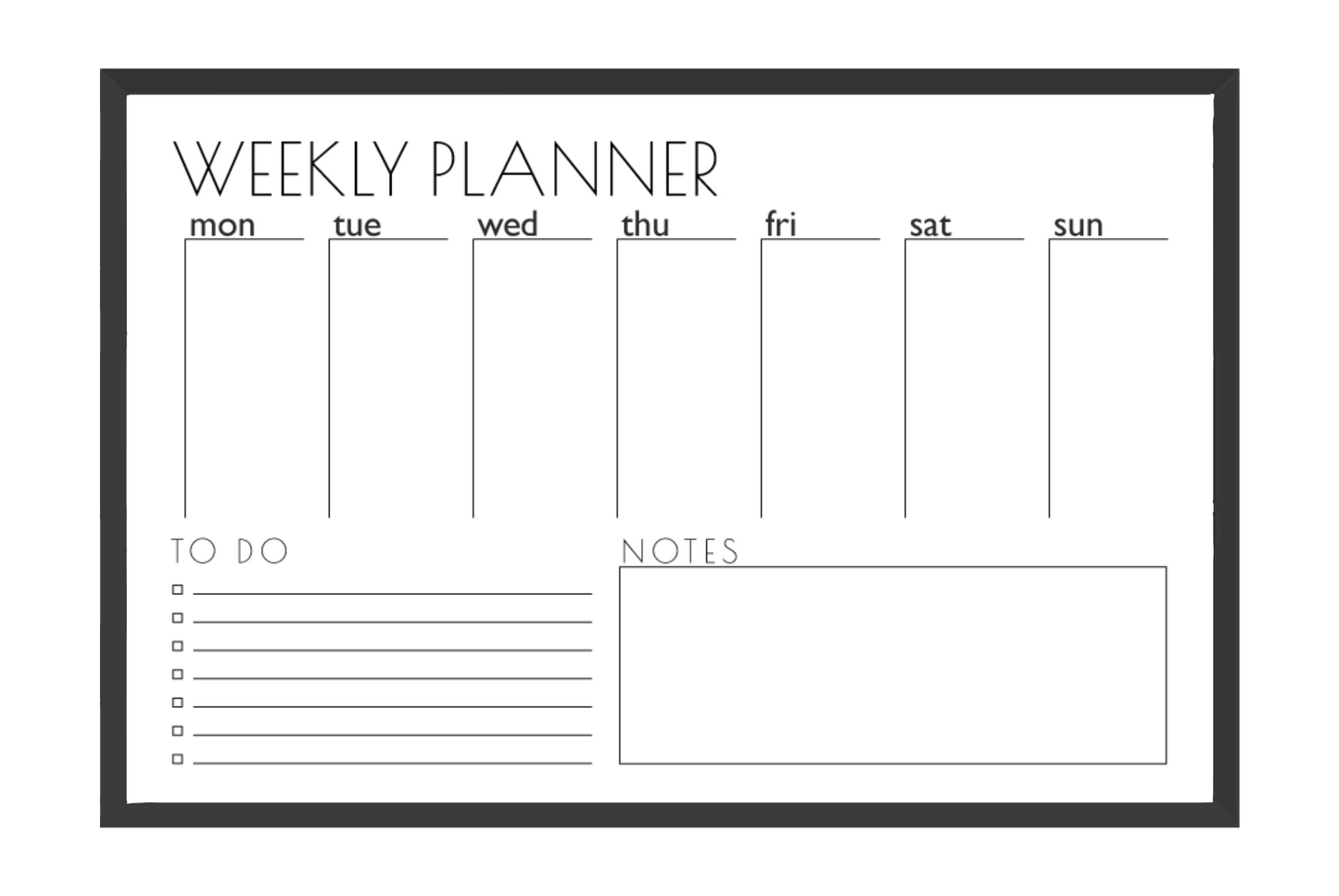 Weekly Planner + To-Do List