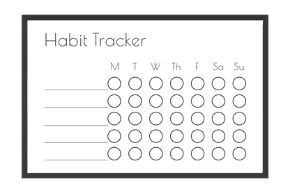 Weekly Habit Tracker (Circles)