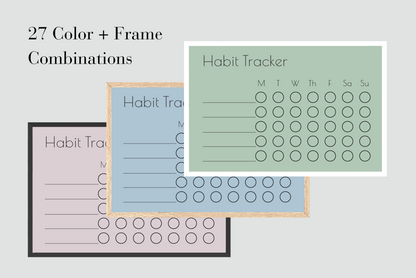 Weekly Habit Tracker (Circles)