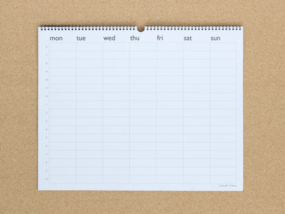 Large Hourly Weekly Paper Planner | 6AM–10PM Schedule | 20x16 Wall or Desk Format | 26 Premium Tear-Off Sheets
