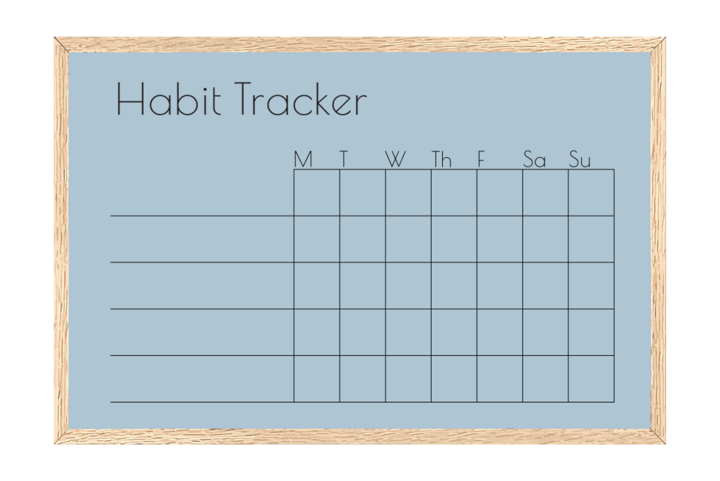 Weekly Habit Tracker (Squares)