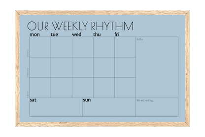 Weekly Rhythm Planner