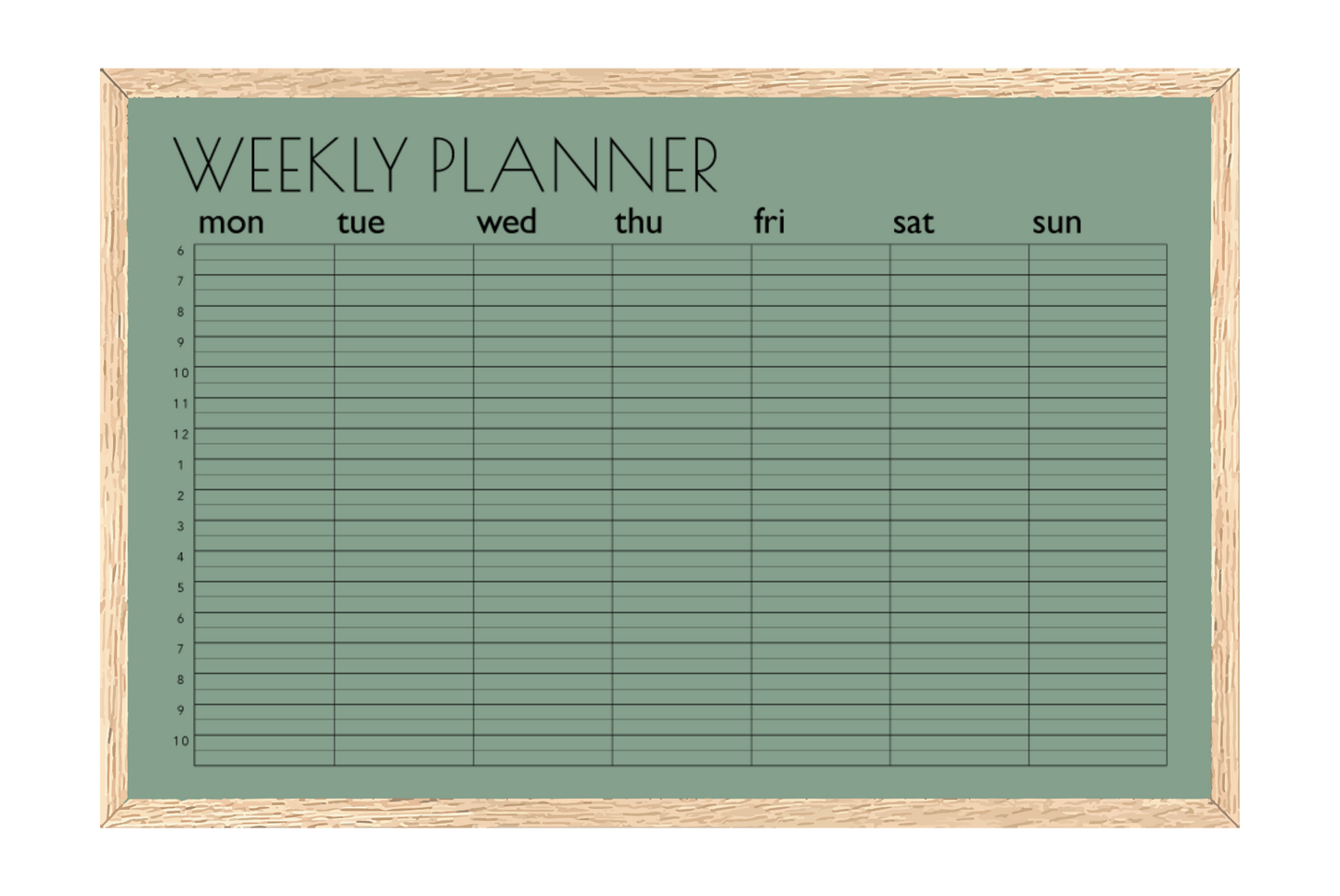 Half-Hourly Planner