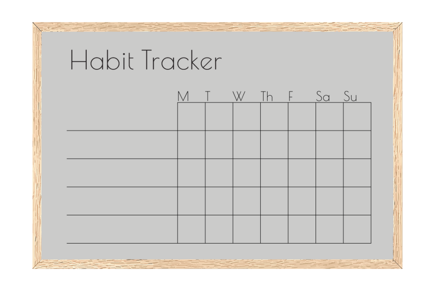 Weekly Habit Tracker (Squares)