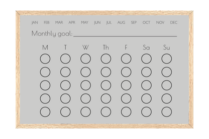 Monthly Habit Tracker (Circles)