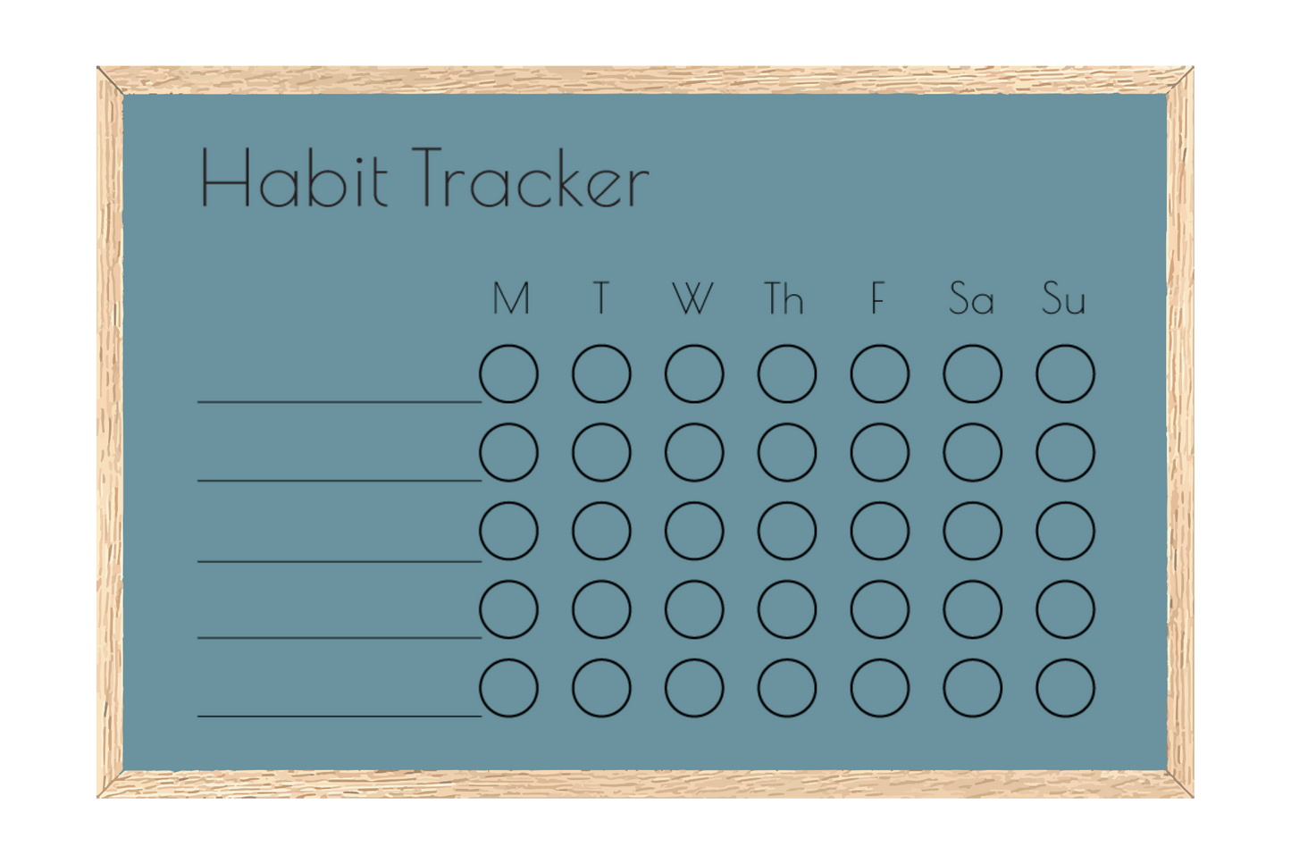 Weekly Habit Tracker (Circles)