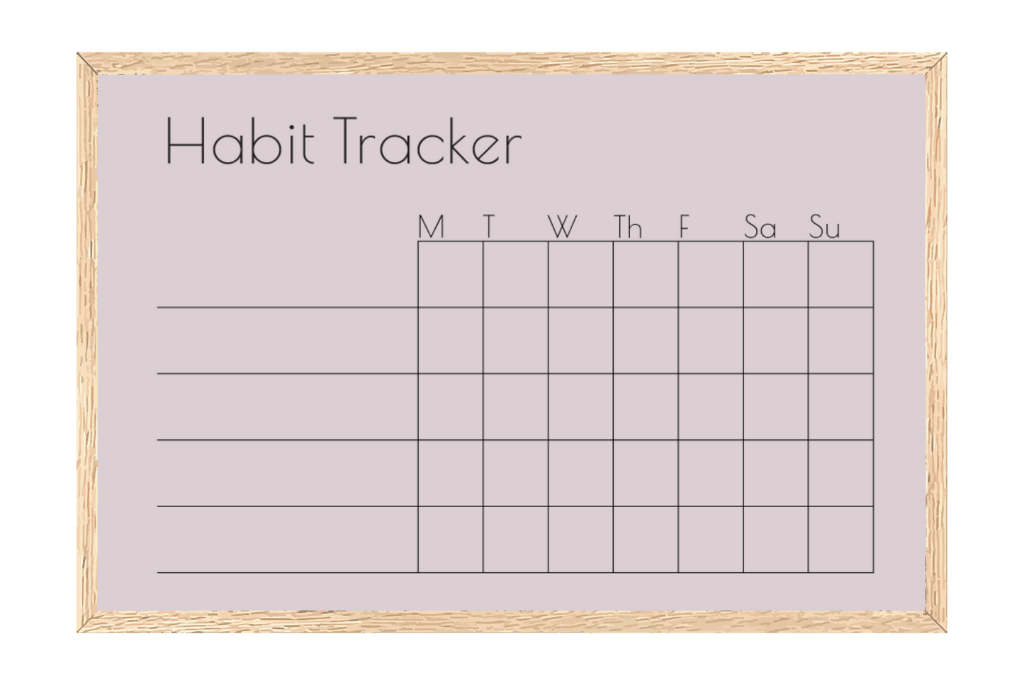 Weekly Habit Tracker (Squares)