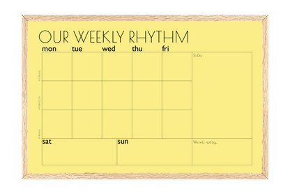 Weekly Rhythm Planner