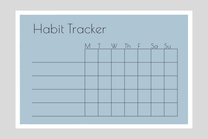 Weekly Habit Tracker (Squares)