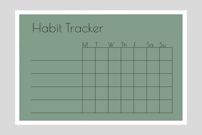 Weekly Habit Tracker (Squares)