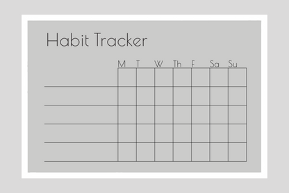 Weekly Habit Tracker (Squares)