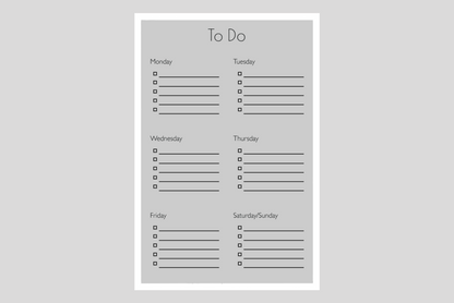 Daily To-Do List (Bullet Points)