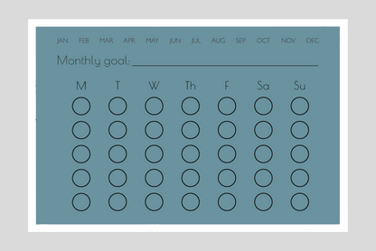 Monthly Habit Tracker (Circles)