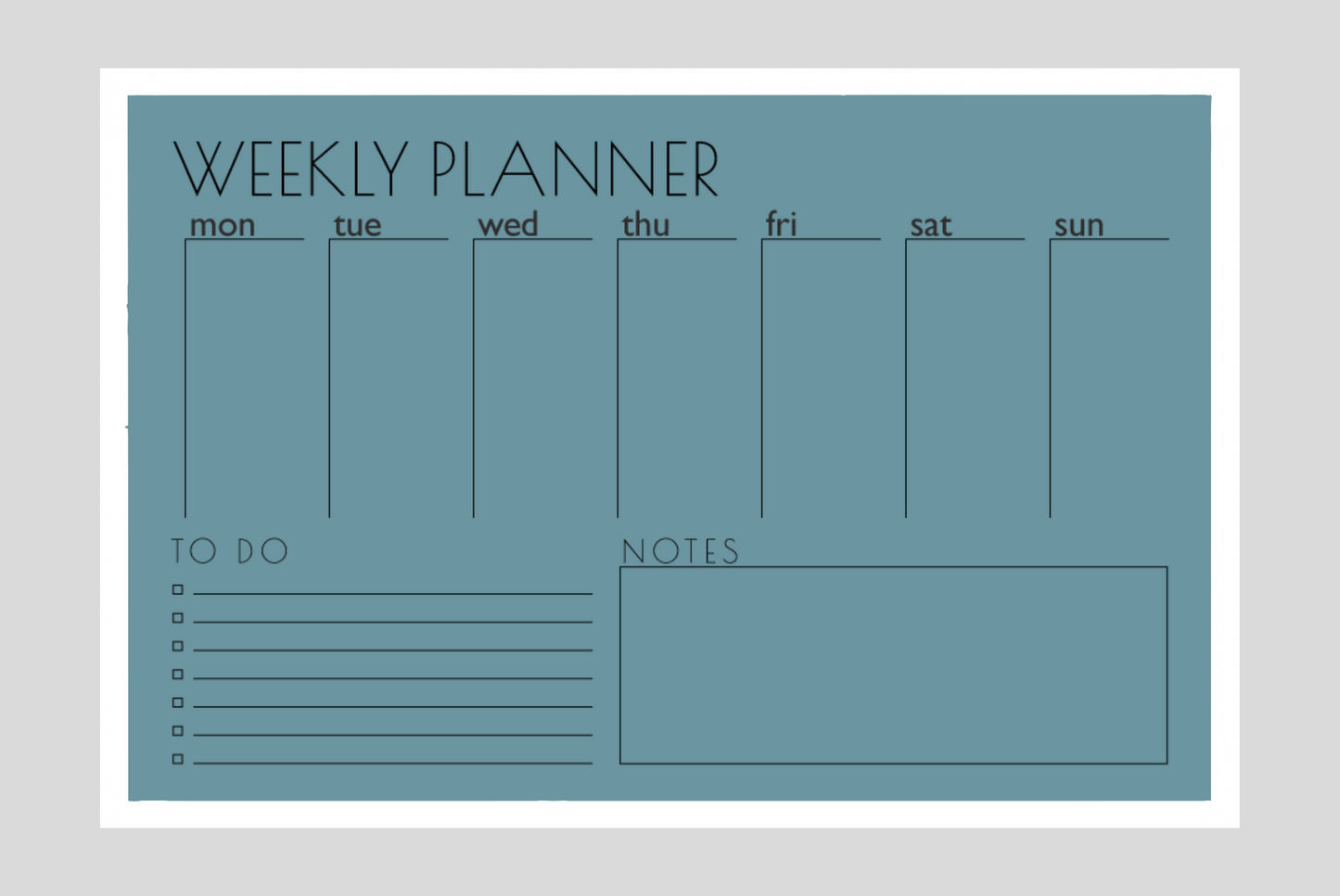 Weekly Planner + To-Do List