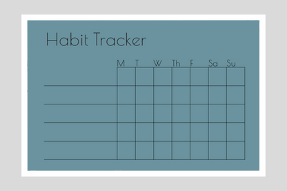 Weekly Habit Tracker (Squares)