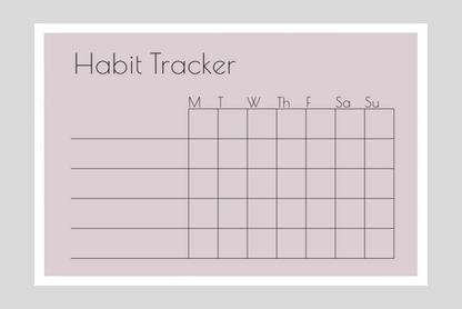 Weekly Habit Tracker (Squares)