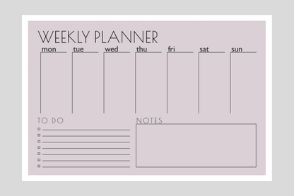 Weekly Planner + To-Do List