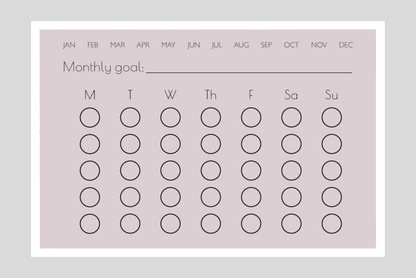 Monthly Habit Tracker (Circles)