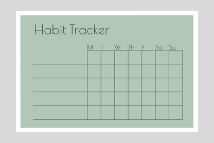 Weekly Habit Tracker (Squares)