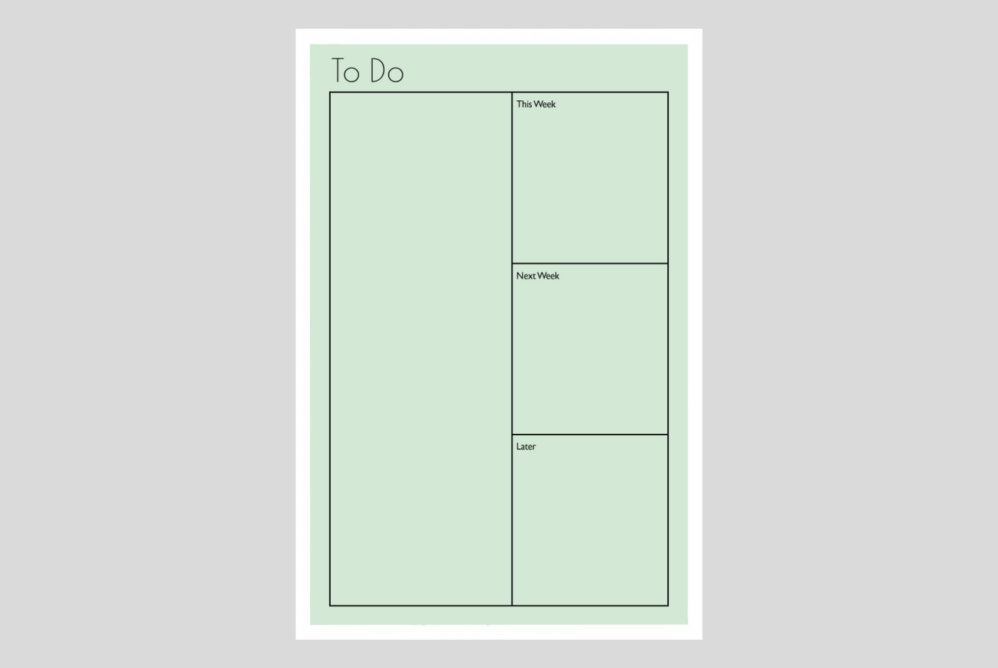 Time Blocks To-Do List