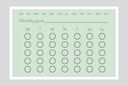 Monthly Habit Tracker (Circles)