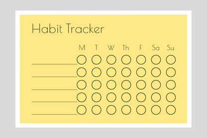 Weekly Habit Tracker (Circles)