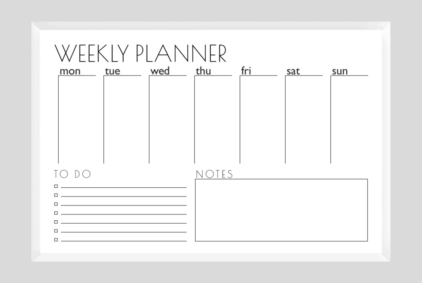 Weekly Planner + To-Do List