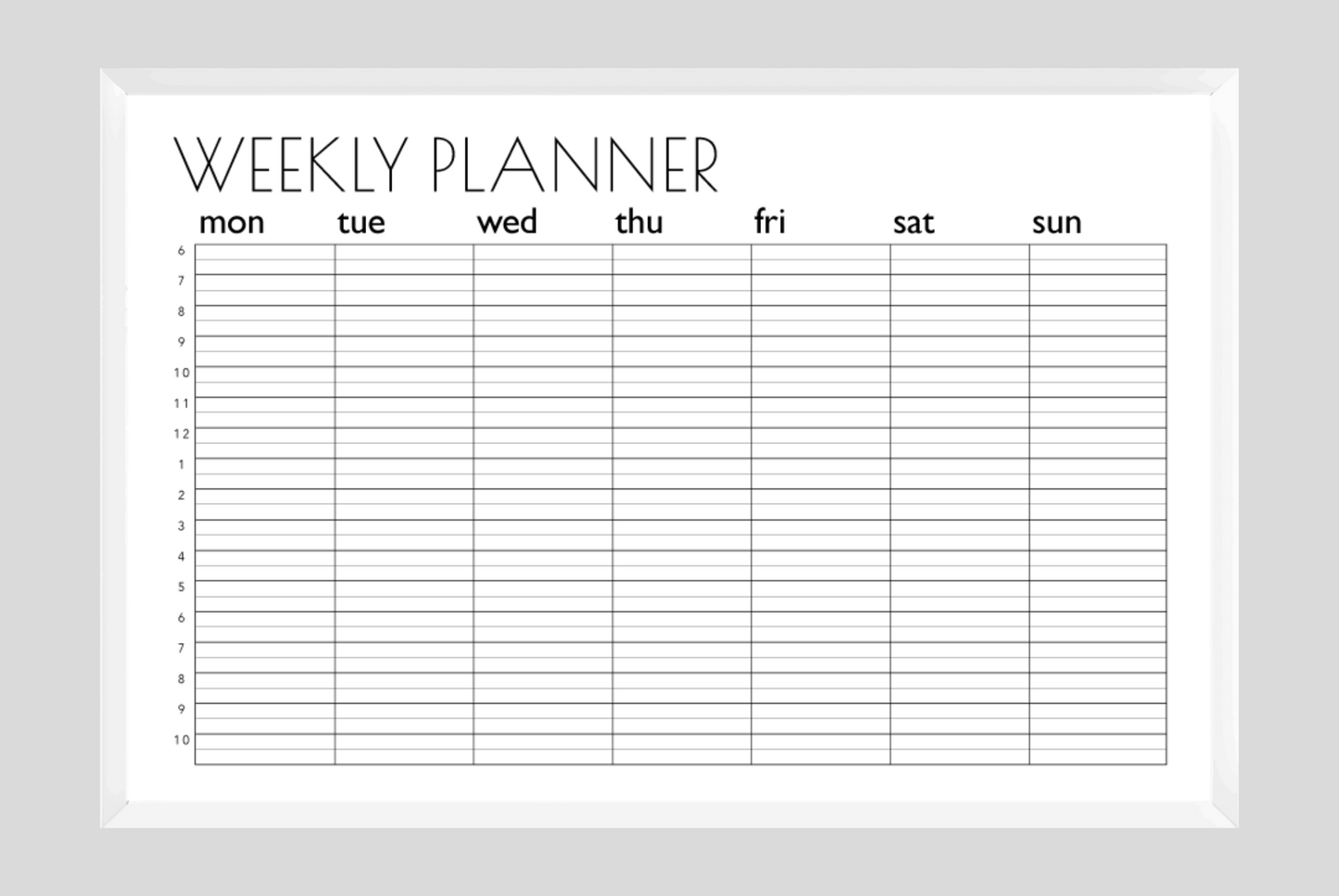 Half-Hourly Planner